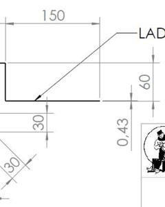 Finishing Profile 0,43x527,26x3000